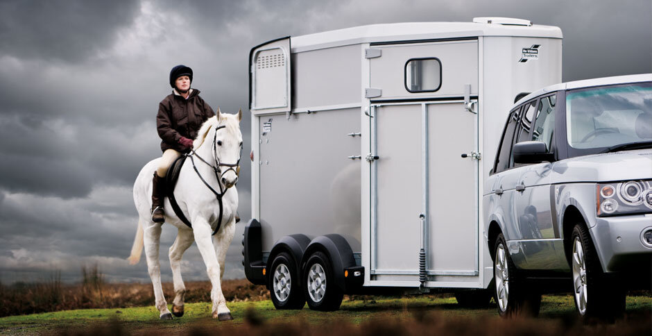 Horsebox and rider